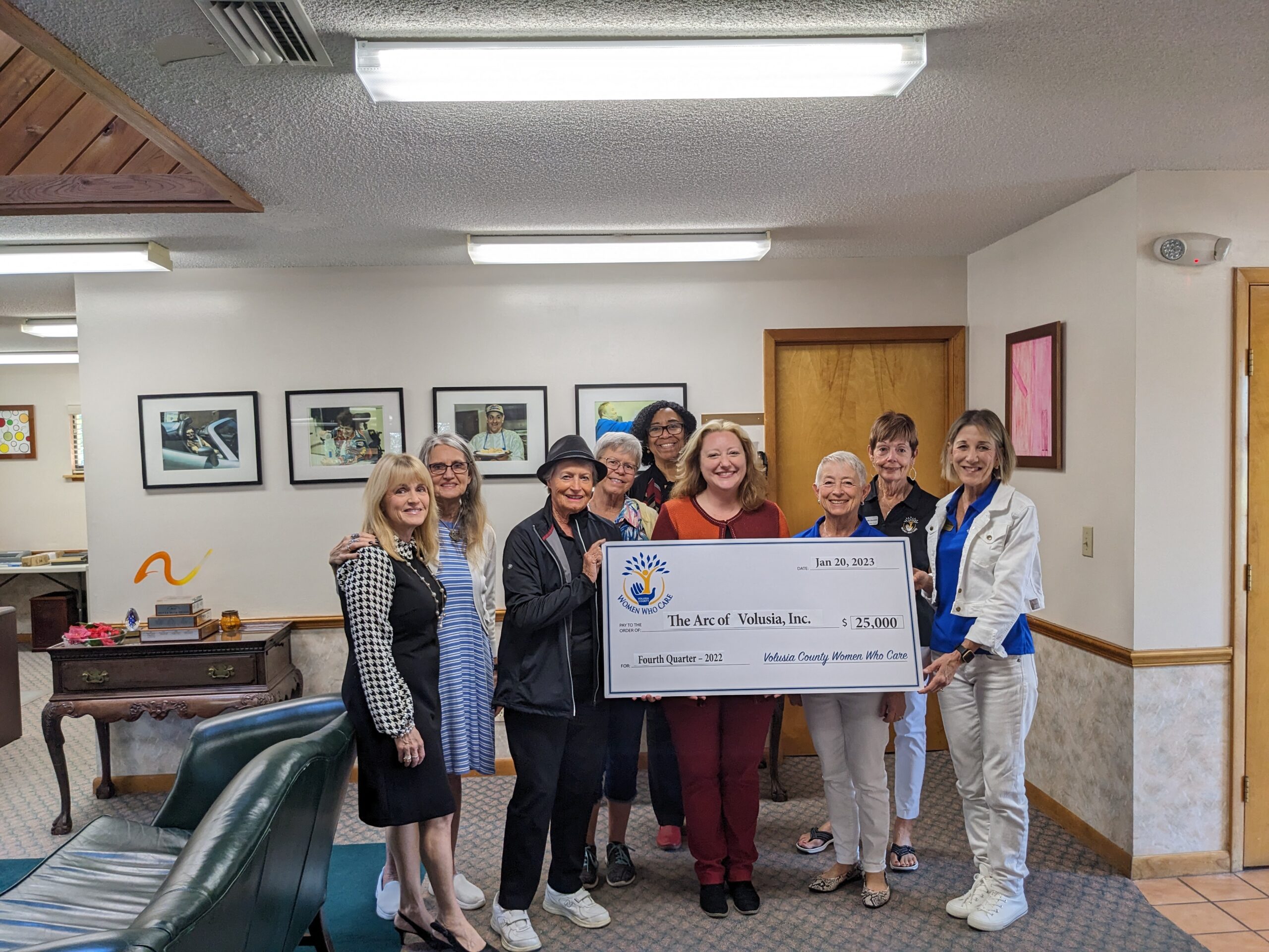 Check Presentation to The Arc of Volusia